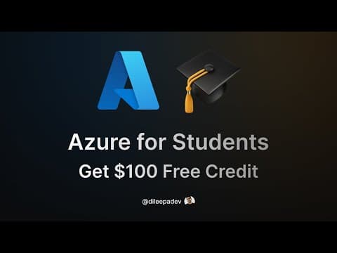Create Azure for Students Account with a Voucher – Get $100 Free Credit